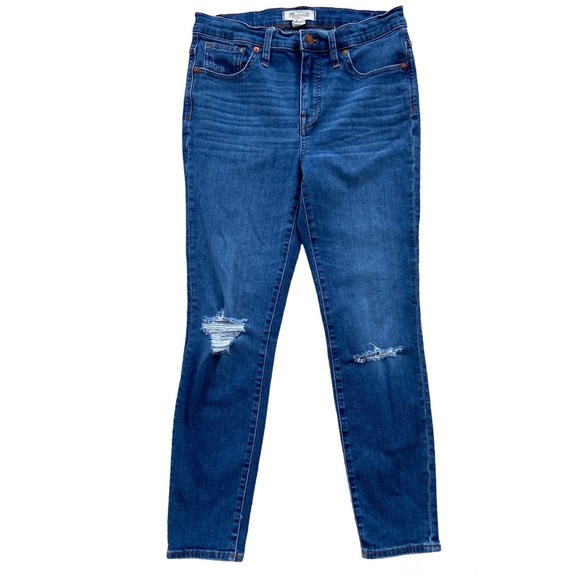 Madewell 9" Mid-Rise Skinny Crop Jeans in Delmar Wash K7517 - Picture 7 of 12